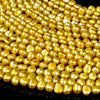 Freshwater Golden Yellow Pearl Gemstone Potato Nugget 5-7MM Loose Beads (S28)