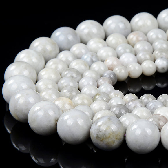 Natural Rare Hackmanite UV Reactive Fluorescent Gemstone Round 7MM 8MM 9MM 10MM 11MM 12MM 13MM 14MM Loose Beads (D437 D438)