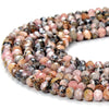 Natural Argentina Rhodochrosite Gemstone Micro Faceted Rondelle 4X3MM Loose Beads (P90)