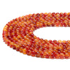 Carnelian Red Jade Gemstone Round 6MM Loose Beads 14.5 inch Full Strand (80020210-D627)