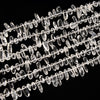 Natural Rock Crystal Clear Quartz Gemstone Stick Pebble Chip 9-17MM Loose Beads (D714)