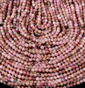 3MM Natural Rhodonite Gemstone Micro Faceted Round Loose Beads 15.5 inch Full Strand (80017900-P82)