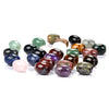 Natural Mixed Stone Gemstone Barrel Drum 16X13MM Large Hole Beads 12 Beads (80018797-S23)