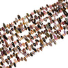 Natural Multi Color Tourmaline Gemstone Stick Pebble Chip 9-17MM Loose Beads (D713)