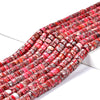 Red Silver Inclusion Sea Sediment Imperial Jasper Gemstone Grade AAA Heshi Rondelle 6X3MM Loose Beads (D501)