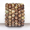 Natural Green Garnet Gemstone Round Bracelet 8MM 10MM 7.5 inch Strand (S20)