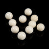 Natural Ivory White Shell Gemstone Round 16MM 6 Beads Lot (80019789-D596)