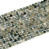 Natural Green Moss Agate Gemstone Micro Faceted Oval 8X6MM Loose Beads 7.5 inch Half Strand (80021470-D717)