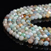 Natural Chrysocolla Gemstone Micro Faceted Round 4MM Loose Beads 15 inch Full Strand (80020507-P114)