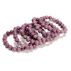 Natural Lepidolite Mica Gemstone Grade AAA Round Bracelet 10MM 7.5 inch Strand (80021364-S56)