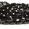 Natural Black Obsidian Gemstone Micro Faceted Oval 11X7MM Loose Beads 7.5 inch Half Strand (80021491-D718)