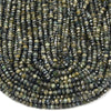 Natural Dark Green Tourmaline Gemstone Grade A 5X3MM Micro Faceted Rondelle Loose Beads 15 inch Full Strand (80018107-P87)