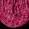Ruby Red Jade Gemstone Round 6MM Loose Beads 14.5 inch Full Strand (80020220-D628)