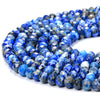 Natural Lapis Lazuli Gemstone Grade A Micro Faceted Rondelle 6X4MM Loose Beads (P92)