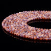 Purple Orange Jade Gemstone Round 4MM Loose Beads 14.5 inch Full Strand (80020074-D617)