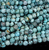 Natural Turquoise Gemstone Grade AAA Round 5MM 6MM Loose Beads 7 inch Half Strand (P102)