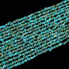 100% Genuine Natural Blue Turquoise Gemstone Pebble Nugget Chip 3-6MM Loose Beads (D613)