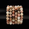 Natural Orange Black Sunstone Gemstone Round Bracelet 8MM 10MM 7.5 inch Strand (S54)
