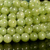 Olive Jade Gemstone Round 6MM 8MM 10MM Loose Beads (D707)