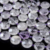 Natural Amethyst Gemstone 20MM Faceted Round Button Loose Beads 15.5 inch Full Strand (80017661-D423)