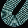 Natural Aqua Apatite Gemstone Grade AAA Round 4MM 5MM 6MM Loose Beads (D685)