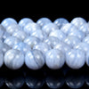 Chalcedony Blue Lace Agate Gemstone Grade AA Round 5MM 6MM 7MM 8MM 9MM 10MM 11MM 12MM Loose Beads (D485)