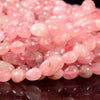Natural Madagascar Rose Quartz Gemstone Grade AAA Pebble Nugget Granule 6-8MM 8-10MM Loose Beads (D600)