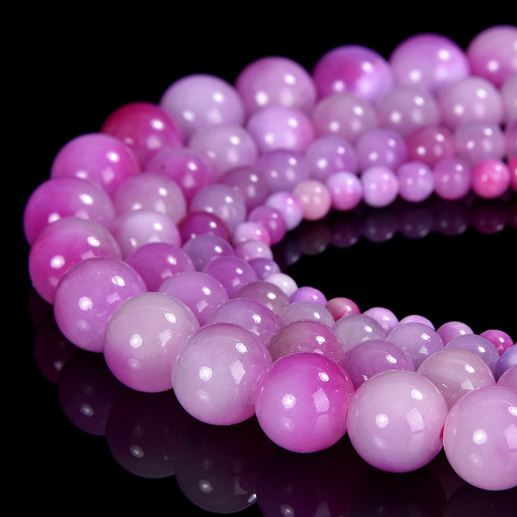 Pink Persian Jade Gemstone Round 4MM 6MM 8MM 10MM Loose Beads (D575)