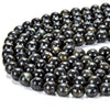 Black Gold Labradorite Gemstone Round 8MM Loose Beads 15 inch Full Strand (80018844-D509)