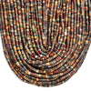 Natural Picasso Jasper Gemstone Heshi Rondelle Slice 4X2MM Loose Beads 14.5 inch Full Strand (80019466-P105)
