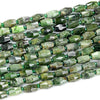Natural Siberian Nephrite Jade Gemstone 9X14MM Faceted Barrel Tube Loose Beads (D419)
