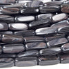 Dark Bronze Mother of Pearl Shell MOP Gemstone 8X22MM Rectangle Tube Loose Beads (D434)