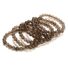 Natural Smoky Quartz Gemstone Grade AAA Round Bracelet 8MM 7.5 inch Strand (80021375-S57)