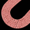 Pink Lava Gemstone Square Cube 4MM 6MM Loose Beads (D647)