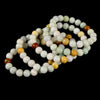 Natural Multi Color Burma Jade Gemstone Grade AA Round Bracelet 9-10MM 7.5 inch Strand (80021377-S57)