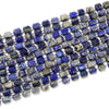 Natural Lapis Lazuli Gemstone Faceted Round Tube Hexagon 10X8MM Loose Beads (D724)
