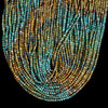Natural Turqouise Gemstone Grade A Round 2MM Loose Beads 15 inch Full Strand (80020674-P118)
