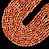 Natural Rainbow Lattice Sunstone Lepidocrocite Gemstone Stick Pebble Chip 6-8MM Loose Beads (D715)