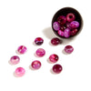 Pink Lace Agate Gemstone Large Hole Beads Rondelle Donut 14MM BULK LOT 2,6,12,24,50 Beads (80021196-S63)