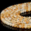 Natural Citrine Gemstone Grade AA 6X4MM Micro Faceted Rondelle Loose Beads 15 inch Full Strand (80018149-P91)