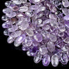 Natural Lavender Amethyst Gemstone 27X18MM Oval Loose Beads (D423)