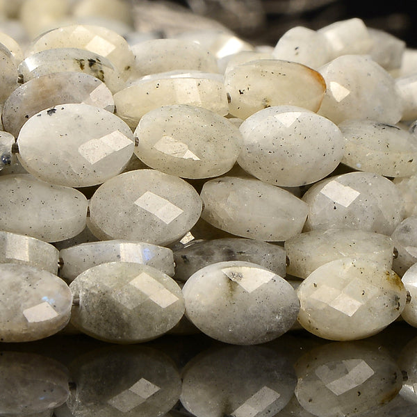 Natural Labradorite Gemstone Micro Faceted Oval 11X7MM Loose Beads 7.5 inch Half Strand (80021488-D718)