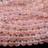Natural Mozambique Rose Quartz Gemstone Round 6MM 8MM 10MM Loose Beads (D463)