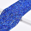 Natural Lapis Lazuli Gemstone Grade AAA Faceted Diamond Cut Cube 2MM Loose Beads 15 inch Full Strand (80020519-P116)