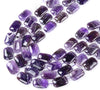 Natural Amethyst Gemstone 30X20MM Rectangle Loose Beads (D419)