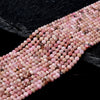 3MM Natural Rhodonite Gemstone Micro Faceted Round Loose Beads 15.5 inch Full Strand (80017900-P82)