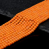 4MM Orange Turquoise Gemstone Round Loose Beads 15.5 inch Full Strand (80017891-P81)
