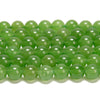 Olive Green Color Jade Gemstone Round 8MM Loose Beads 14.5 inch Full Strand (80020086-D618)
