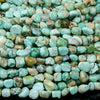 Natural Peruvian Turquoise Gemstone 5-7MM Pebble Nugget Loose Beads (D466)