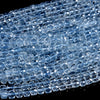 Blue Topaz Glass Quartz Gemstone Faceted Diamond Cut Cube 7MM Loose Beads (P116)